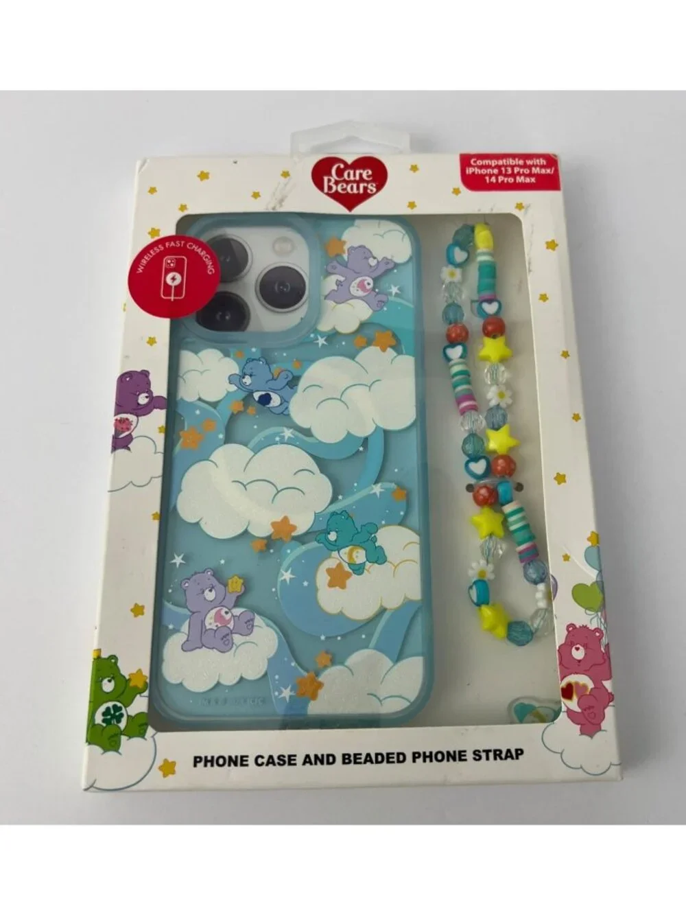 Care Bears  iPhone 13 Pro‎ Max / 14  Pro Max Phone Case &  Phone Strap NEW